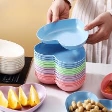 10 pcs Plate Set With Holder Mix Colours (Copy)