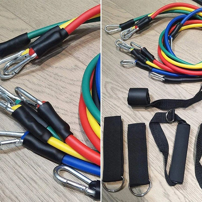 11-Piece Set Power Resistance Bands Equipment for Men and Women