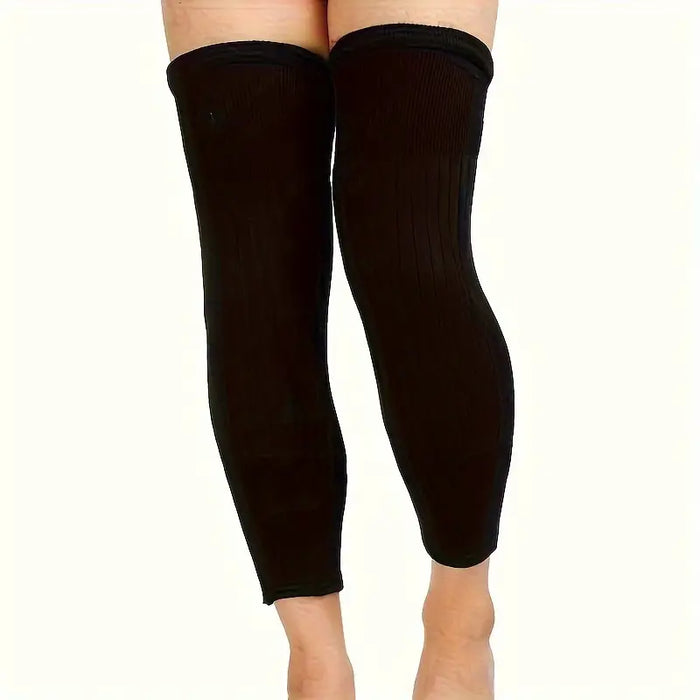 2 Pcs Adjustable Cashmere wool Knee Warmers for Men and  Women