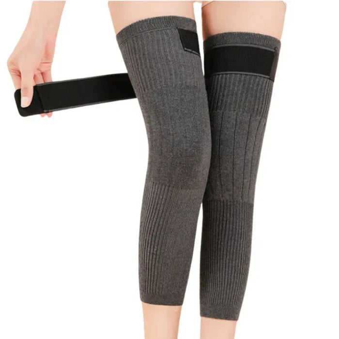 2 Pcs Adjustable Cashmere wool Knee Warmers for Men and  Women