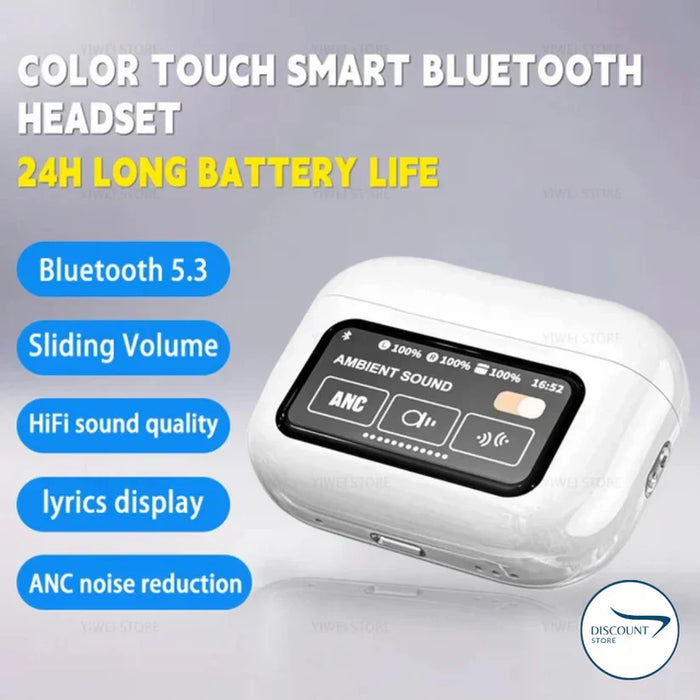 A9 Pro 2 Wireless Earbuds with Smart Touch Screen ANC ORIGNAL
