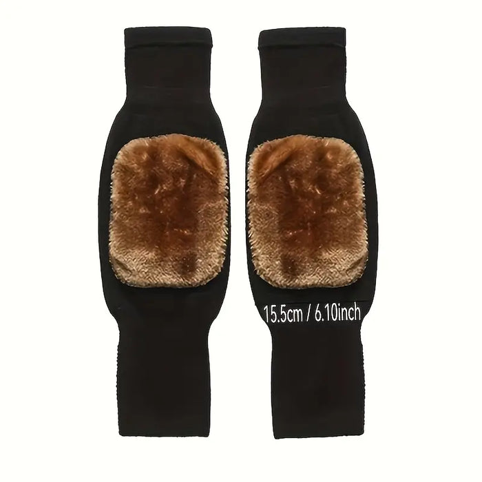 2 Pcs Adjustable Cashmere wool Knee Warmers for Men and  Women