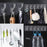1 Pair Of 6 Hooks Transparent Self-Adhesive Door Wall Hangers