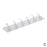 1 Pair Of 6 Hooks Transparent Self-Adhesive Door Wall Hangers
