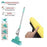 Double Squeeze Floor Sponge Mop – Hands-Free adjustable Lazy Mop with Super Absorbent Sponge