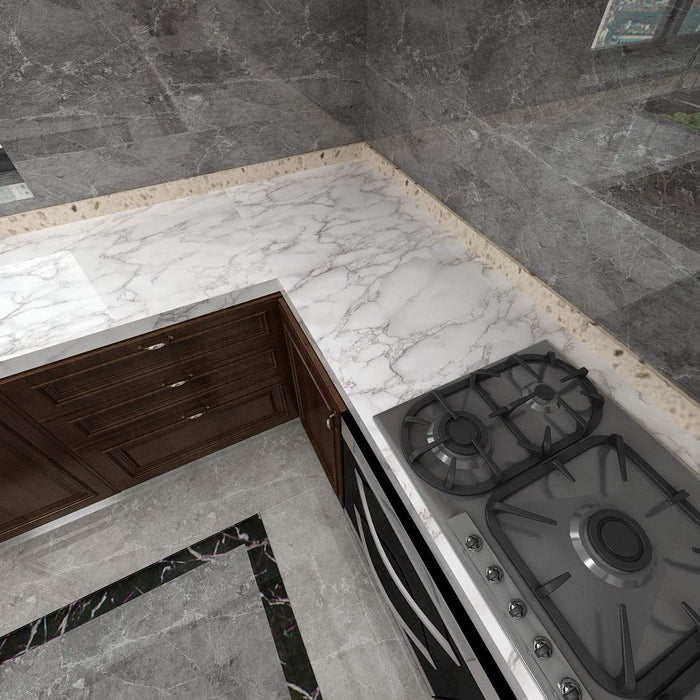 Self Adhesive high-quality thick Marble Sheet  Water Proof, and Anti Oil.