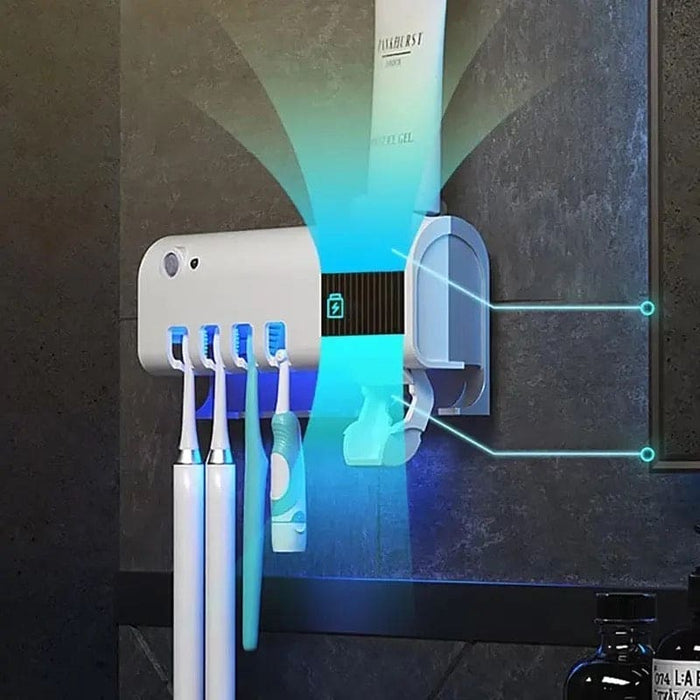 TOOTHPASTE DISPENSER WITH UV
