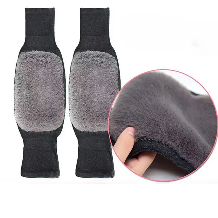 2 Pcs Adjustable Cashmere wool Knee Warmers for Men and  Women