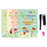 Kids Reusable Practice Magic Books (4 Books + 1 Pen +  10 Refills)