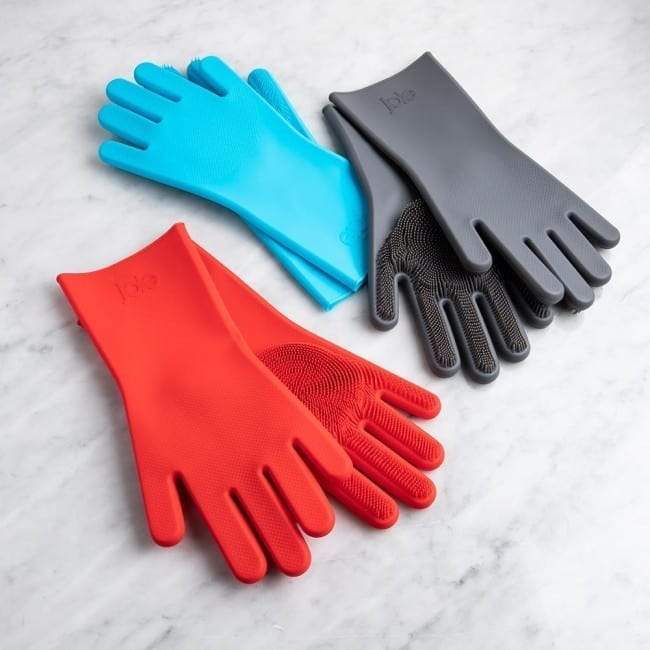 Silicone Washing Full Finger Gloves – For Home (Random Colors)